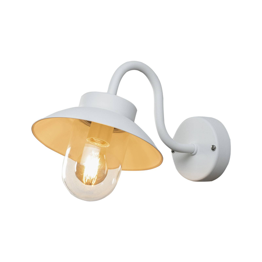 Ulkoseinävalaisin Vega Mini, leveys 22cm valkoinen
