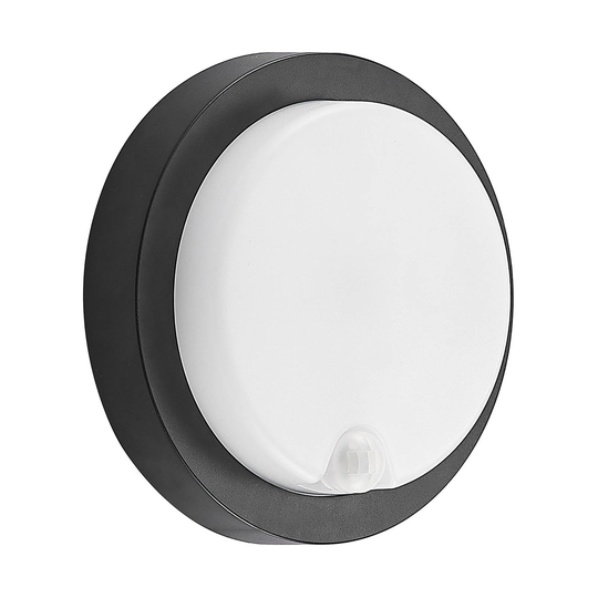 Prios Lakin-LED-aurinkoulkoseinävalo tunnistimella
