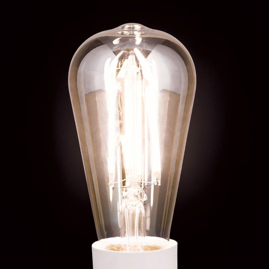 Rustiikkinen LED-lamppu E27 7 W, valk., himm.