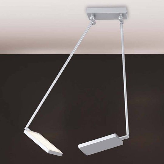 LED-kattovalaisin Book, harmaa