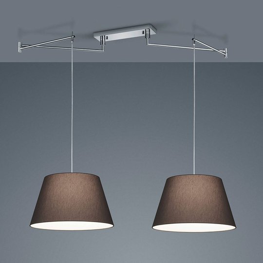 Helestra Certo -riippuvalo 2-lamp. antrasiitti