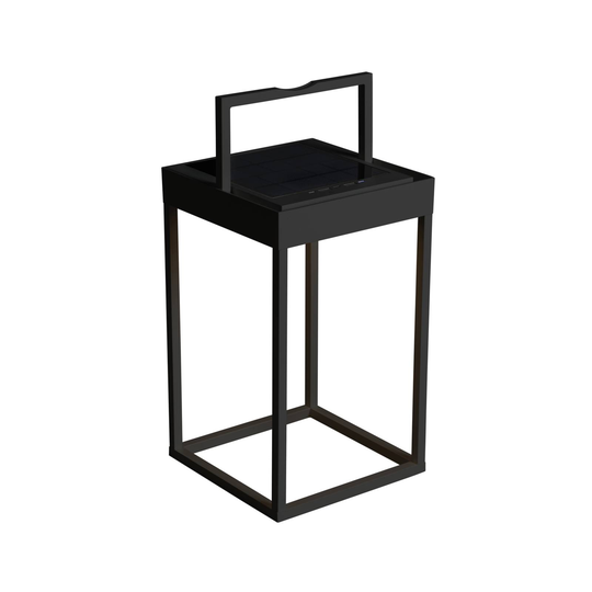 Aurinkokäyttöinen LED-lyhty Portofino, musta