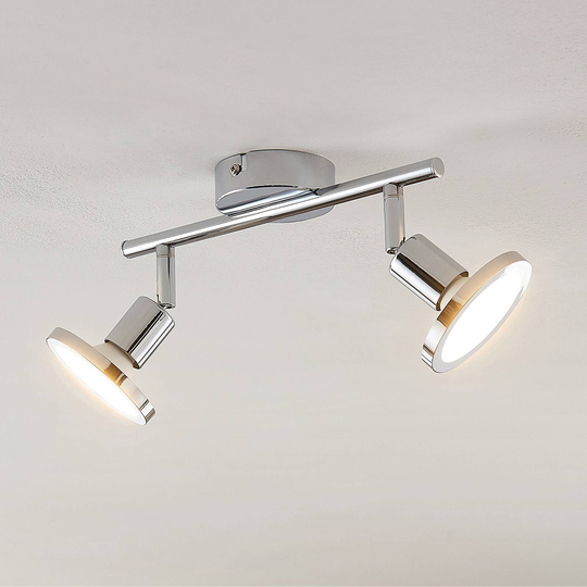 Lindby Ayden LED -kattovalaisin, kaksilamppuinen