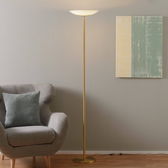 Ylös suunnattu Mika-LED-valaisin mattamessinkiä