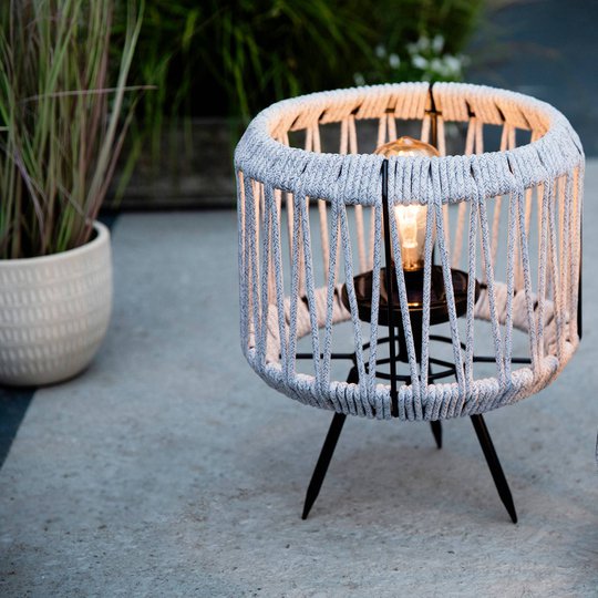 Aurinkokäyttöinen LED-pöytälamppu 897596, harmaa