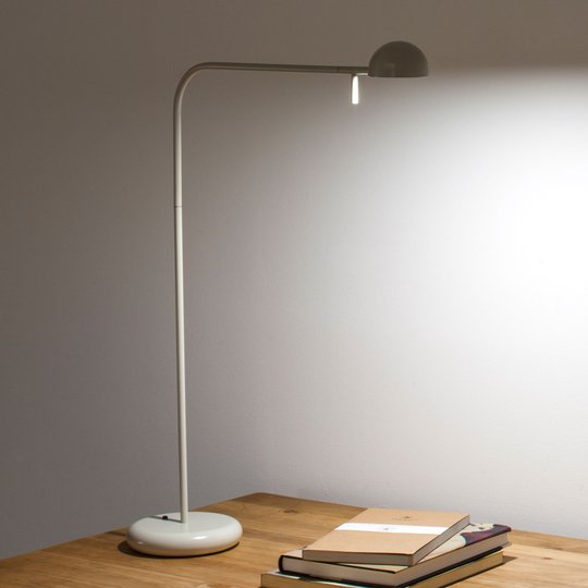 Vibia Pin 1655 LED-pöytävalo pituus 40cm valkoinen
