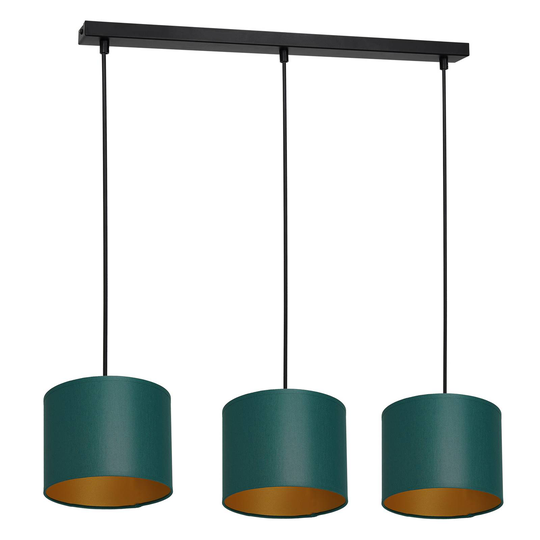 Soho-riippuvalo, lieriö, pitkä, 3x, vihreä/kulta
