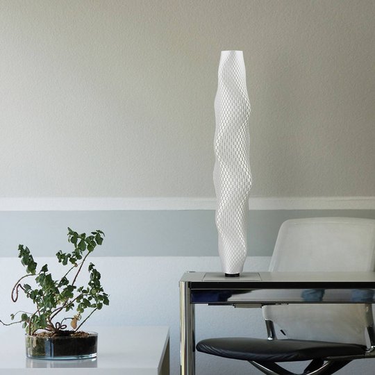 LED-lattiavalo Flechtwerk Kaktus 75 cm, valkoinen