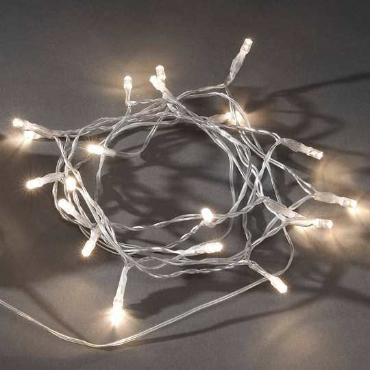 LED-valoketju ulos valotunnistin IP44 lämmin valk.