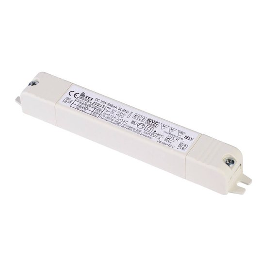 SLV-LED-muuntaja 350 mA / 15 W, vedonpoistolla