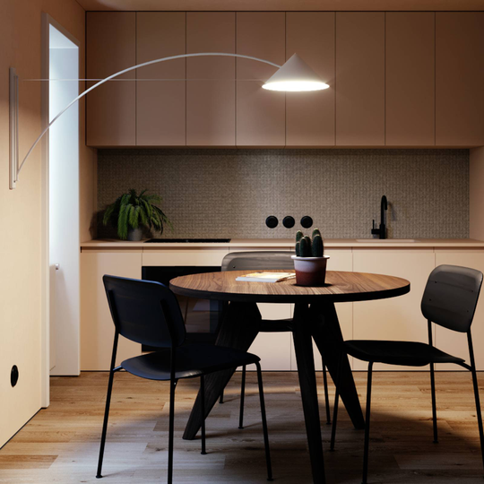 Prandina Flyer W5 -LED-seinälamppu valkoinen 2700K