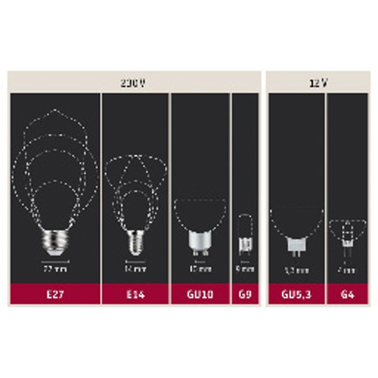 Paulmann-LED-lamppu E27 Filament punainen 1,3W