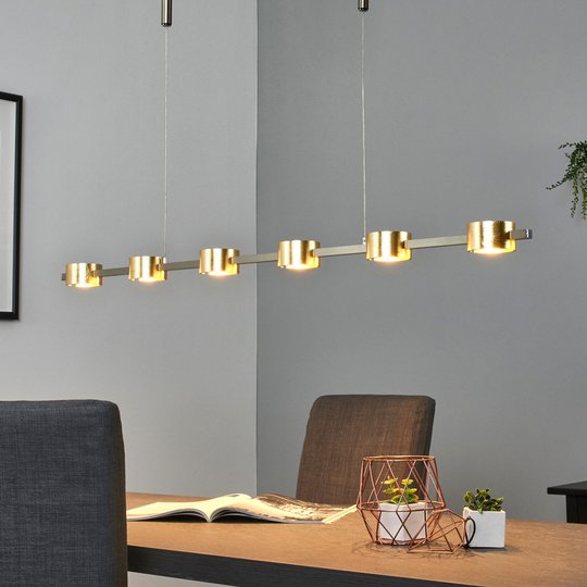 LED-riipusvalaisin Niro, himmennettävä, kullansävy