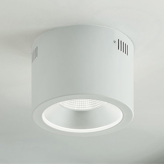 Arcchio Liddy -LED-alasvalo, valkoinen, Ø 23,2 cm