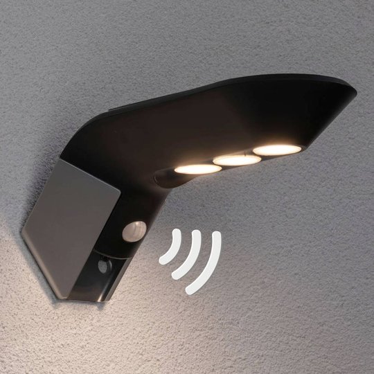 Paulmann LED-ulkoseinävalo Soley, antrasitti