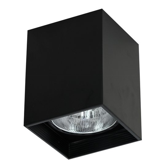 Kattospotti Downlight square musta, leveys 9,2 cm