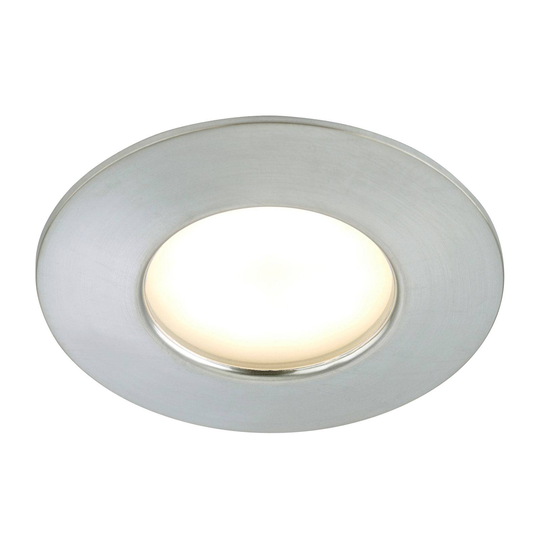 Alumiininvärinen Felia-LED-uppovalaisin, IP44