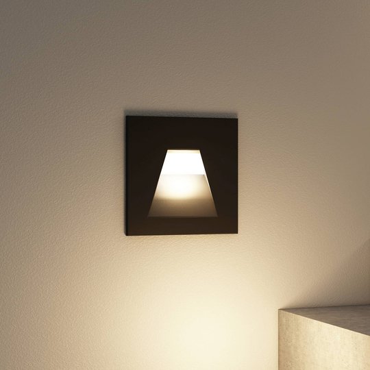 Arcchio Lasca -LED-uppovalaisin, musta