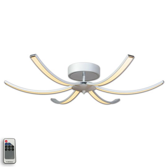 LED-kattovalaisin Umbra 6-lamppuinen 91cm alumiini