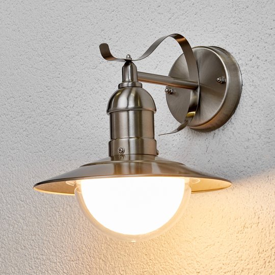 Clea – LED-ulkoseinävalaisin, ruostumaton teräs