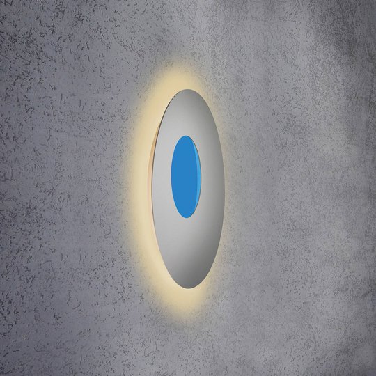 Escale Blade Open -LED-seinävalo RGB+W hopea 59 cm