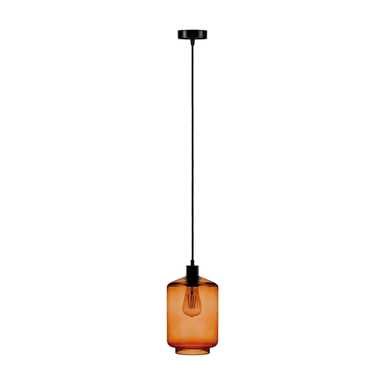 Tube-riippuvalo, meripihka lasivarjostin Ø 17 cm