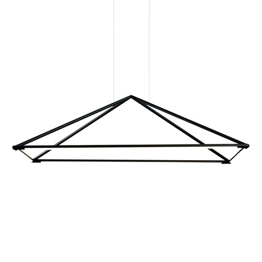 Grok Tubs -LED-riippuvalaisin matta musta 120x80cm