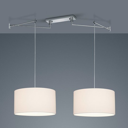 Helestra Certo -riippuvalo 2-lamp. valkoinen