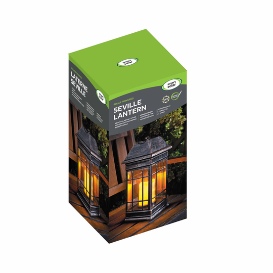 Seville aurinkokäyttöinen LED-lyhty, antiikki
