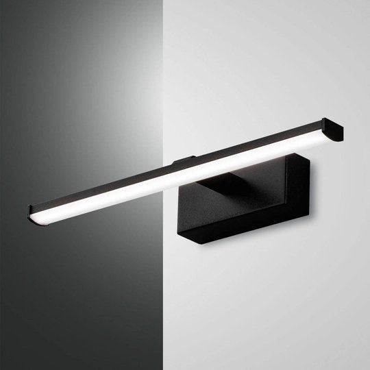 LED-seinävalaisin Nala, musta, leveys 30 cm