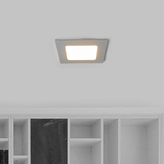 LED-kohdevalo Joki hopea 3 000 K kulmikas 11,5 cm