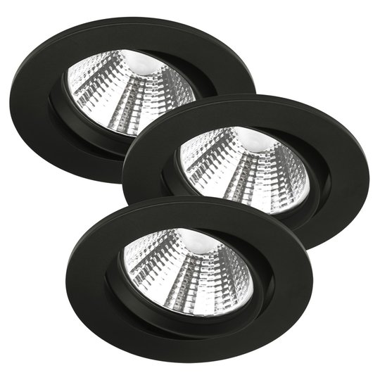 LED-kattouppovalaisin Freemont 2 700 K 3 kpl musta