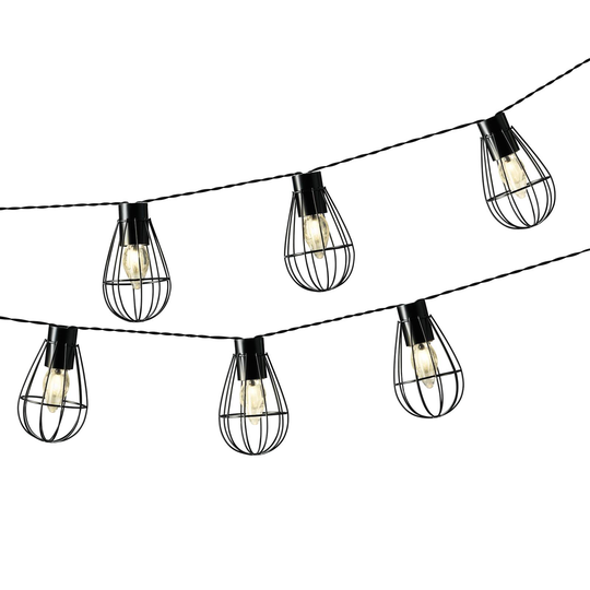 LED-aurinkovaloketju 895178 häkkivarjostimilla