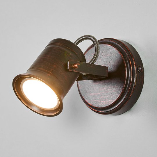 Ruskea-kultainen Cansu-spottivalo, GU10-LED