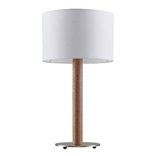 Lucande Heily -pöytälamppu lieriö, 21cm, valkoinen