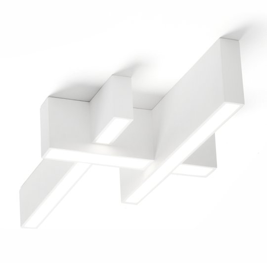 LED-kattovalaisin Magnesia T275, jossa 3 palkkia