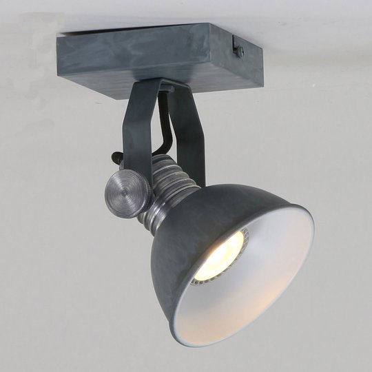 LED-kohdevalaisin Brooklyn 1-lamppuinen, harmaa