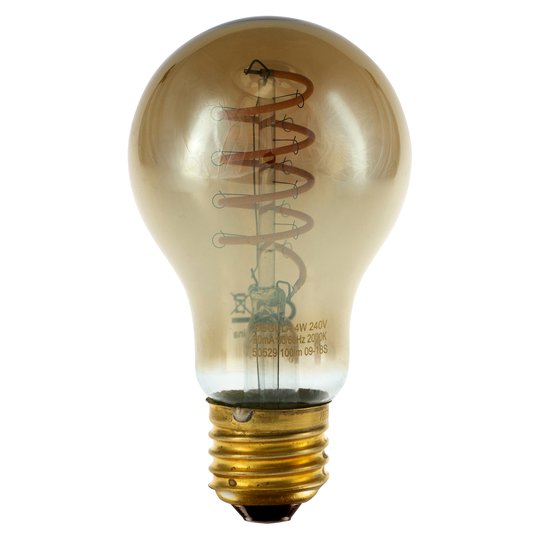 SEGULA LED-lamppu Curved spiraali E27 4W harmaa