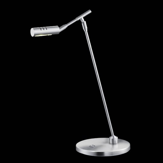 LED-pöytävalaisin Senos, matta nikkeli