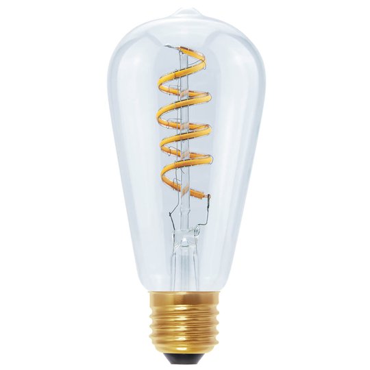 E27 6W 922 LED-Rustika Curved Line, kirkas