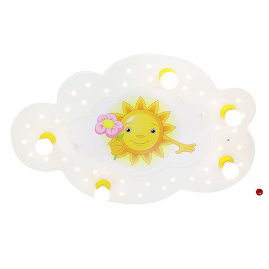 Kattovalaisin Aurinko ja kukka, 5-lamppuinen