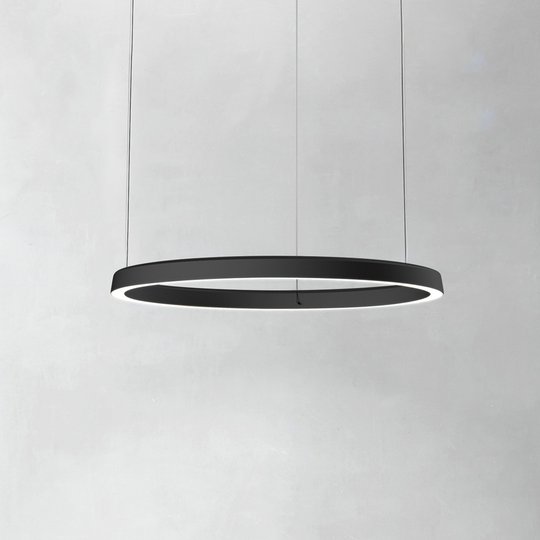 Luceplan Compendium Circle 72 cm, musta