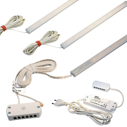 LED-kaapinalusvalo ADD-ON Mini 3000K, Touch-Dimmer