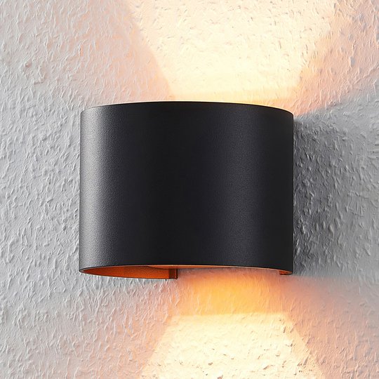Musta-kultainen LED-seinävalaisin Zuzana, G9