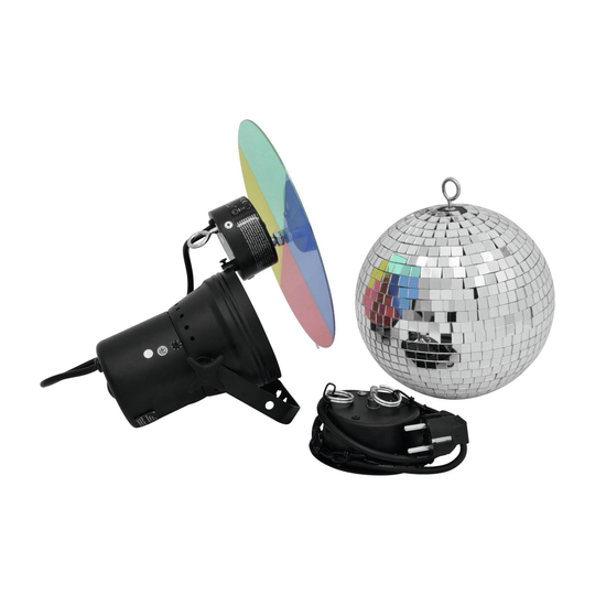 EUROLITE-peilipallosarja kohdevalolla, Ø20 cm