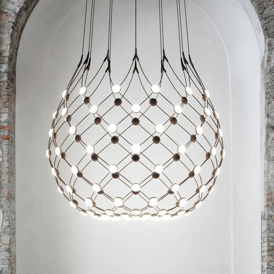 Luceplan Mesh riippuvalaisin Ø 100 cm Wireless 2 m