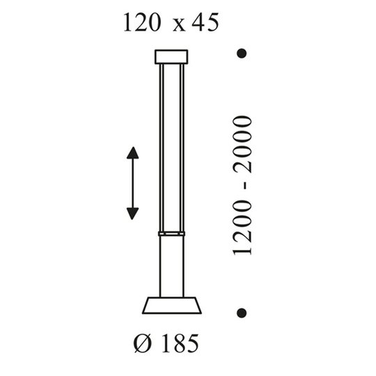 OLIGO Glance LED-riippuvalo, 1 lamp. musta