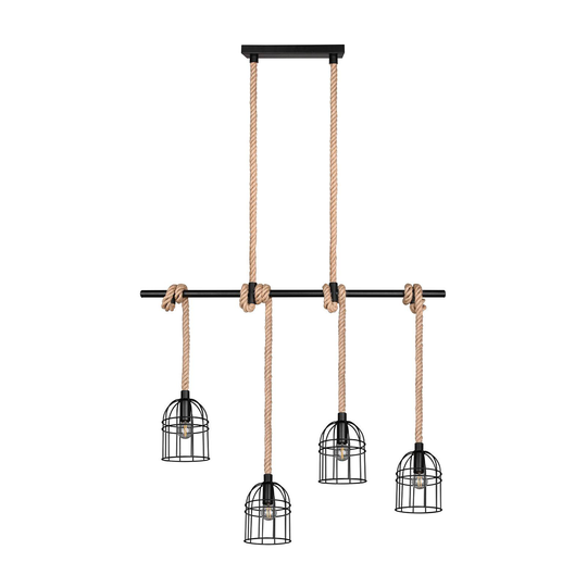 Riippuvalaisin Wodan, 4-lamppuinen, korkeus 150 cm