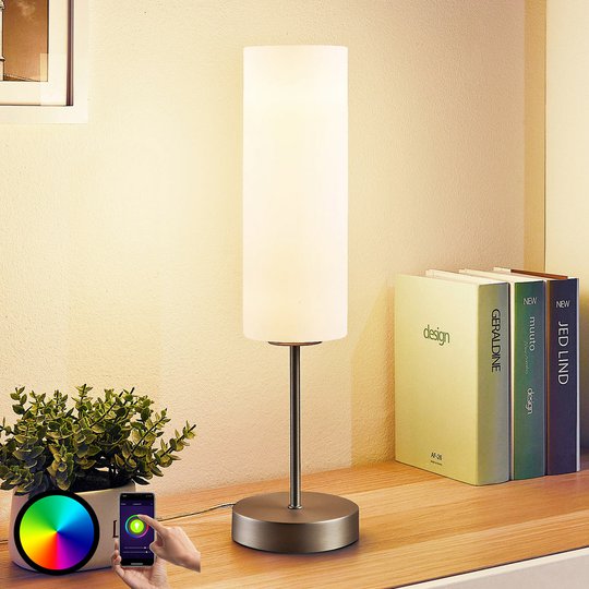 Lindby Smart LED-pöytävalaisin Felice, RGB-tila