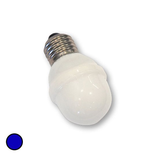 E27 golfpallolamppu 1W 5,5 VA, sininen
